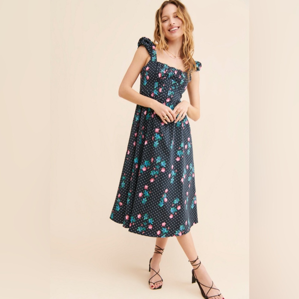 NWT For Love & Lemons Florentina Midi Dress